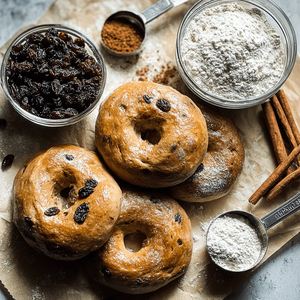 The Best Sourdough Bagels You Can Make at Home (5 Irresistible Flavors) 5 cinnamon raisin sourdough ingredients rustic