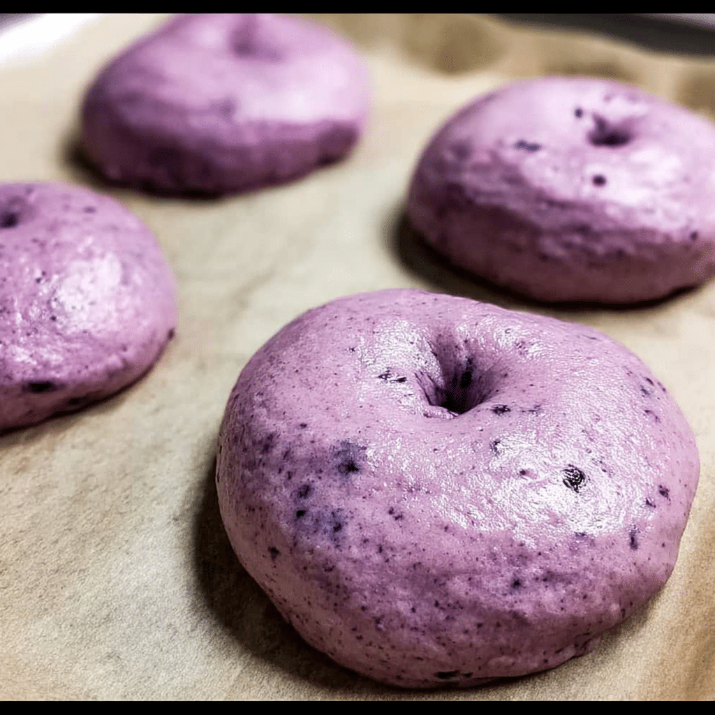 Make These Sweet and Tangy Sourdough Blueberry Bagels Today 10 proofed sourdough blueberry bagels