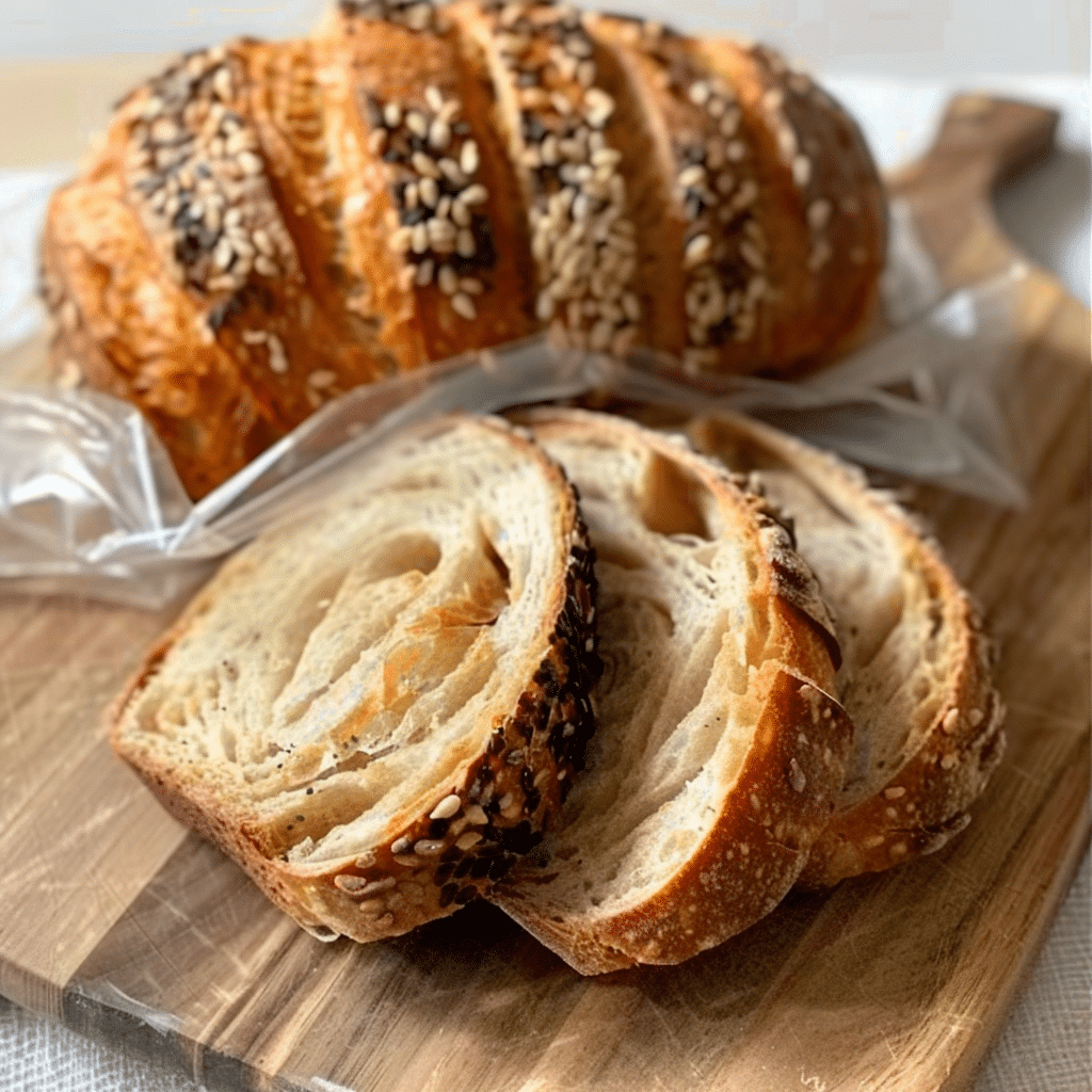 Everything Bagel and Cheddar Sourdough Bread (Savory, Cheesy Heaven)